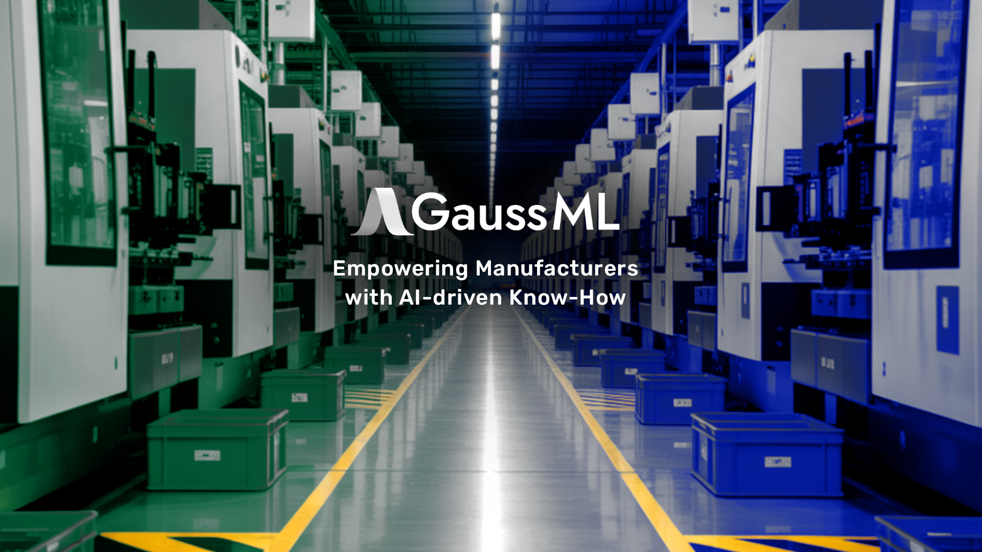 The GaussML logo, with a subtitle underneath in white text reading 